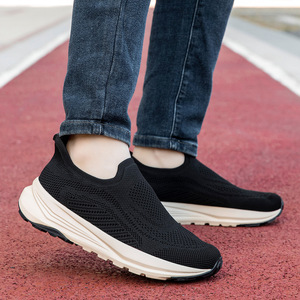Chaussures de marche pour hommes et femmes, à enfiler, en maille respirante, bout rond, toutes saisons, semelle extérieure en caoutchouc, coupe large, confortables, style marche - Product Image 4