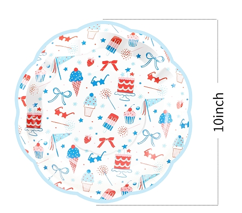 plato de papel de 10 pulgadas