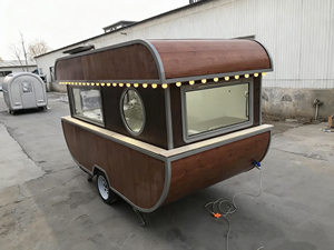 รถเข็นขายอาหารเคลื่อนที่อเนกประสงค์สำหรับตลาดกลางคืนรถเข็นขายขนมแบบพกพาทนทานเกรดพาณิชย์ - Product Image 4