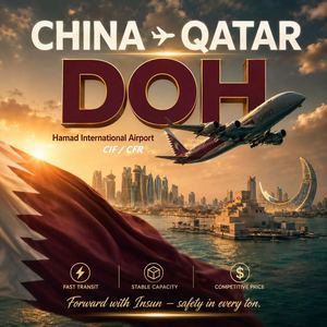 Trasporto Aereo Cina-Qatar CIF & CFR, Spedizioni di Merci all'Ingrosso, Carico di Massa, Trasporto Efficiente e Stabile verso DOH - Product Image 1