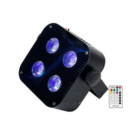 Projecteur LED sans fil 4x15W DMX et IR avec télécommande pour scène, mariage et fête