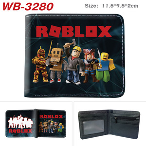 Cartera Roblox de Material PU, 11.5x9.5x2cm, Diseño de Dibujos Animados Impresos, Cierre Plegable, Unisex, a la Moda - Product Image 2