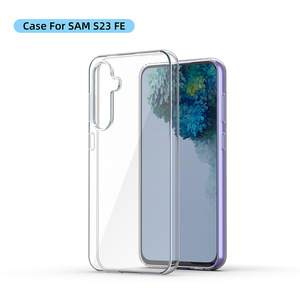 Per il caso S23 Fe Ultra sottile trasparente TPU antigraffio flessibile morbido eco-friendly Cover posteriore del telefono antiurto - Product Image 1