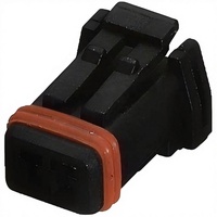 MX19002S51 Automotive-Buchsensteckverbinder für den Innenmarkt, 2-polig, Kupferlegierungskontakt, IP67-zertifiziert, 5A 200V, 2,5mm, PA66-Gehäuse
