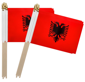 Albanie Petit drapeau de poche Albanais Petits mini drapeaux de poche, 5x8 pouces - Product Image 3