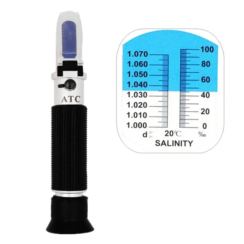 Portable Auto Refractometer Handheld 0-100 Salinity Refractometer for Food