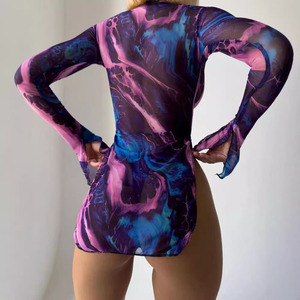 Robe en maille fendue sur le côté avec <span class=keywords><strong>string</strong></span> - Product Image 4