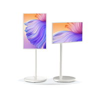 Monitor Portátil Inteligente de 32 Pulgadas con Pantalla Táctil 4K |   Estructura Totalmente Metálica para Señalización en Tiendas Minoristas y Centros Comerciales