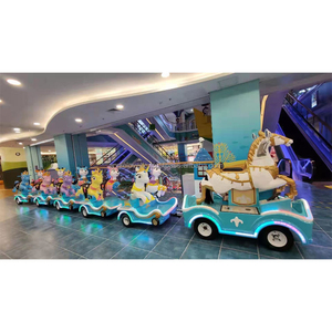 รถไฟไฟฟ้าไฟฟ้าแบบไม่มีรางสำหรับเล่นในสวนสนุก - Product Image 3