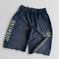 Shorts d'été décontractés pour hommes en coton épais 100 %, séchage rapide, respirants, écologiques, avec motif numérique sérigraphié
