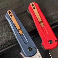 Couteau pliant en alliage d'aluminium CN BM491 - Petit couteau de poche, adapté au camping en plein air et facile à transporter - Couteau pliable