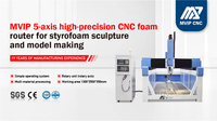 Máquina Router CNC Automática con Motor PLC, Husillo de 4 Ejes y 6KW, Transmisión de Engranaje Único, para Moldes de Tapones de Embarcaciones Pequeñas, con Cambiador de Herramientas y Rodamientos