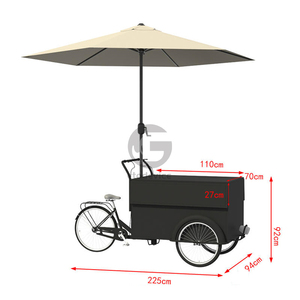 푸드 트라이시클 카트 판매 커피 트라이시클 카트 판매 화물용 - Product Image 1