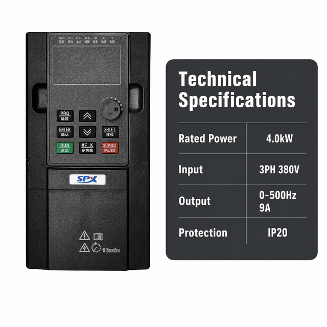 220V 380V Variable Frequency Drive (VFD) Single & Three Phase AC Drive for Motors & Compressors 1hp 2hp 3hp 5hp10hp Protection