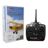 LKTOYS FX9703 Avion télécommandé RC, modèle d'avion J3, moteur brushless, stabilisateur six axes 5CH, avion à aile fixe 3D