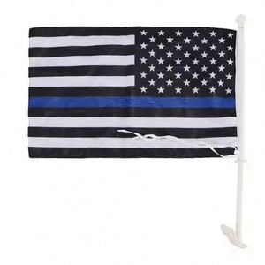 ธงรถยนต์แบบหนีบหน้าต่าง 3 ชั้น กันน้ำ ลายแบบกำหนดเอง พิมพ์สองด้าน ลายธงชาติทุกประเทศ น้ำหนัก 110 กรัม ผลิตจากผ้าโพลีเอสเตอร์ถัก สไตล์ธงชาติอเมริกา - Product Image 2