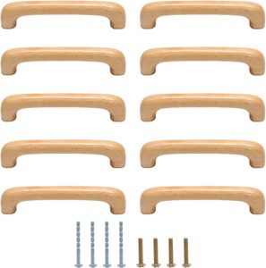 Poignée de porte en bois de noyer, poignée de meuble traditionnelle pour armoire, placard, tiroir, rangement, installation facile - Product Image 4
