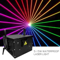 Projecteur laser d'animation RGB couleur pleine 40W étanche pour extérieur, faisceau lumineux, scanner, scène, DJ, discothèque, bar, club, mariage, fête