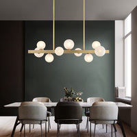 Usine Direct Bande Lampe De Luxe Restaurant Haricot Magique Restaurant bar Moderne Simple Créatif Nordique Lustre De Table