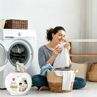 Capsules de lessive nettoyantes en profondeur avec une puissance 8 fois supérieure pour un usage domestique quotidien