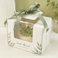 Boîte à gâteau personnalisée pour l'anniversaire des enfants, boîtes cadeaux écologiques pour repas d'enfants, emballages de pâtisserie sucrée