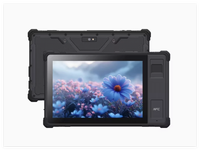 Tablet Android 12 Industri 8 inci Kustom, Tahan Air IP67, Tangguh, dengan Pengenalan Sidik Jari dan NFC