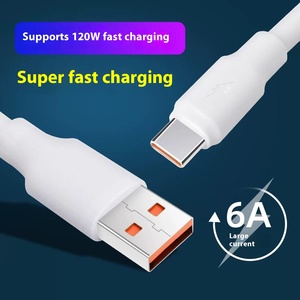 Juego de Cables 3 en 1 con Carga Rápida de 120W para Carga Rápida de 6A, Cubierta de PVC, Compatible con Auriculares para Teléfonos Inteligentes <span class=keywords><strong>Android</strong></span> - Product Image 1