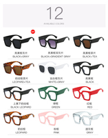 Montures de lunettes carrées surdimensionnées à monture épaisse style vintage, personnalisables avec logo, tendance, minimalistes, décontractées, anti-lumière bleue, pour tous les visages