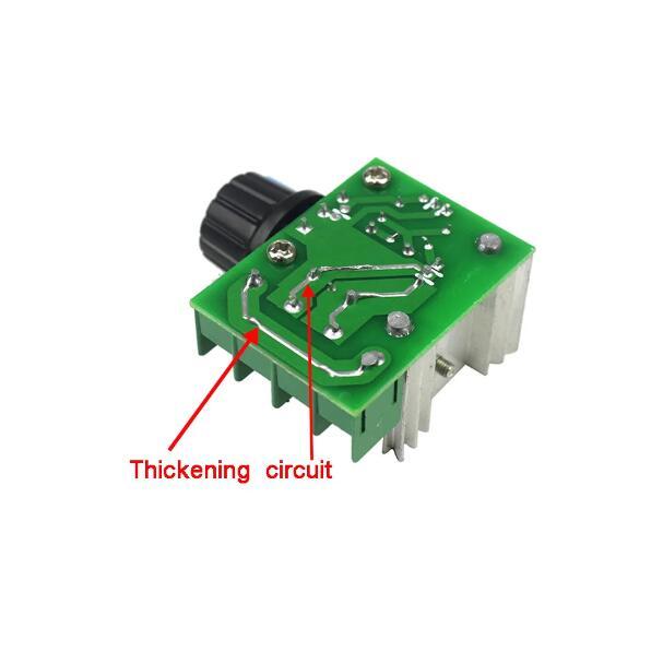 AC 2000W 220V SCR High Power Thyristor Dimmer Electronic Voltage Regulator for Temperature Control