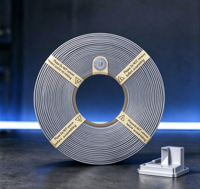 Filamento de Impresión 3D Original de Bambú ABS, Recarga de 1.75 mm, 1 kg, Resistente, Duradero, Resistente a Altas Temperaturas y Congelación, Reconocimiento Automático RFID