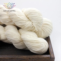 Lotus Yarns 100% Non Superwash Merino Wool DK Undyed Pure Merino Natural Fiber Yarn 275m/100gram