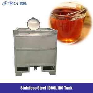 Gıda Sınıfı 1000L Paslanmaz Çelik SS304 Varil Depolama Tankı FDA AB Uyumluluğu Pas Önleyici Kaplama ISO Depolama Standardı - Product Image 1