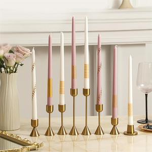 <span class=keywords><strong>Artdeco</strong></span> altre decorazioni di lusso in oro nero con candela di colore fornisce candele coniche per la cena per il matrimonio del ristorante - Product Image 2
