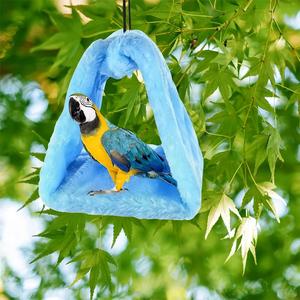 <span class=keywords><strong>Lit</strong></span> <span class=keywords><strong>d</strong></span>'hiver pour oiseaux, hamac en peluche chaud pour cages à oiseaux et perroquets, tente-cabane suspendue, accessoires pour l'éclosion des oiseaux - Product Image 3