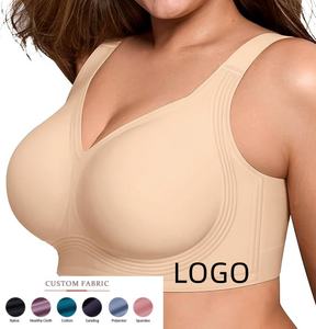 Soutien-gorge sans armatures push-up Let's Joli pour femmes, couvrant entièrement la poitrine, sans coutures, grandes tailles, uni, pour usage quotidien, pour femmes âgées - Product Image 1