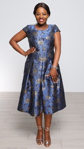 Vestidos de Oficina para Mujer, Estilo Africano, Elegantes, Plisados, Maxi Vestido Dashiki para Damas - Product Image 2