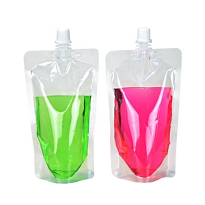 Tái Sử Dụng Rõ Ràng Đứng Lên Nhựa Flask Túi Du Lịch Đồ Uống Rượu Lỏng Rượu Bao Bì Cruise Sneak Uống Spout Pouch - Product Image 4