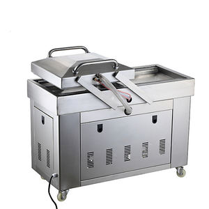 เครื่องซีลสูญญากาศแบบสองห้อง เครื่องบรรจุภัณฑ์อาหารสแตนเลส 220V กึ่งอัตโนมัติ มัลติฟังก์ชั่น - Product Image 2