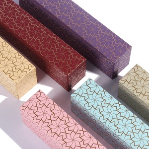 Customizable Luxury Bracelet Necklace <b>Box</b> Square Pattern Rectangle Style Jewelry <b>Gift</b> Packaging Logo Simple Rectangle Slide <b>Box</b> - Product Image 2