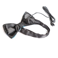 Bar Serveur EL Light up LED Noeuds Papillon Personnalisé Clignotant LED Cravate Néon pour Hommes Club Fête Mariage