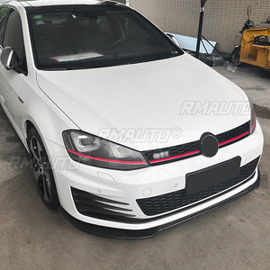 Para Volkswagen Golf 7 MK7 GTI R Rline: Labio de parachoques delantero, alerón, difusor, divisores, kit de carrocería, faldones, cubierta protectora y embellecedor. - Product Image 5