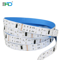 Bande lumineuse LED RGBWW WS2812B 120LEDs/m 5050 SMD RGB 12V eau courante commande vocale NFC PCB