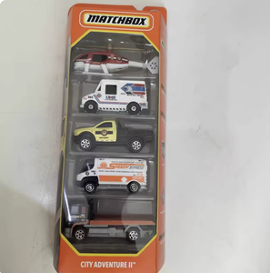 For Alloy 1:64 Scale Diecast Toy <strong>Car</strong> Set-Ambulance Police <strong>Car</strong> Construction Vehicle 5 Pieces - Product Image 5