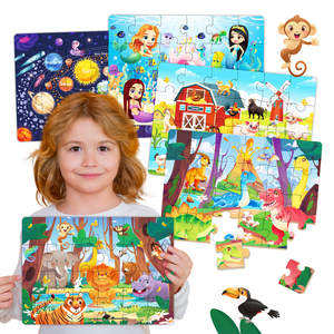 Nieuwe Aankomst Papieren Legpuzzels Voor Kinderen Van 3-5 Jaar Leren Educatieve Kleurrijke Kartonnen Puzzels Voor Jongens En Meisjes - Product Image 1