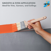 Ensemble de pinceaux à manche long en bois, design ergonomique, qualité DIY, OEM pris en charge, tailles personnalisées pour les applications de peinture et de nettoyage