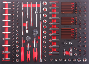 142 Chiếc Bộ Dụng Cụ Cầm Tay Với Hộp Dụng Cụ Bằng Nhựa Hộp Đựng Ổ Cắm Tay Quay - Product Image 4