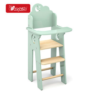 Nouvelle <span class=keywords><strong>Chaise</strong></span> <span class=keywords><strong>Haute</strong></span> <span class=keywords><strong>en</strong></span> <span class=keywords><strong>Bois</strong></span> Lune et Étoile 2026 avec Ceinture de Sécurité pour Jeu d'Imitation W08F054 - Product Image 1