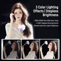 Éclairage Vidéo Professionnel 36W Lumière d'Appoint Compacte Faisceau COB Continu Projecteur LED pour Beauté en Direct, Lumière de Photographie Réglable