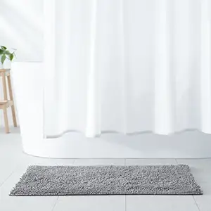 防滑超细纤维粗毛浴室地毯垫，21英寸x 34英寸，Seafoam绿色