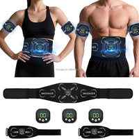 Ceinture de massage par impulsions EMS, appareil de fitness intelligent, entraîneur abdominal rechargeable, équipement de fitness à domicile, fonction musicale FOYOGA